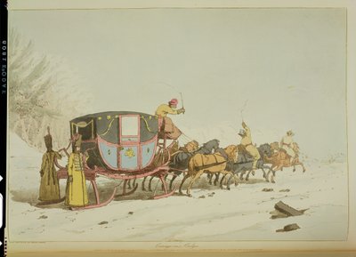 Carriage on Sledges by John Augustus Atkinson